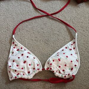 Cherry Print Bikini Top